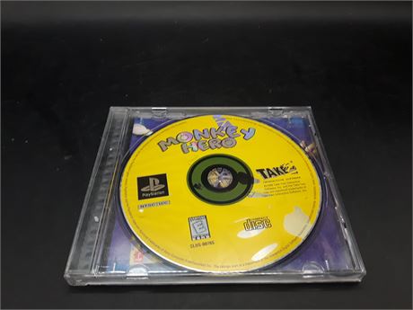 MONKEY HERO - VERY GOOD CONDITION - PLAYSTATION ONE