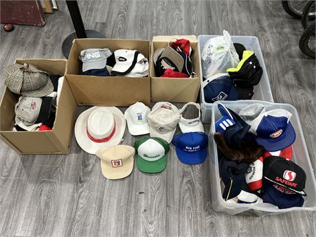 LARGE LOT OF MISC HATS