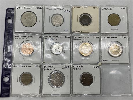 11 RUSSIAN OFSHOOT COINS