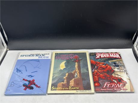 3 SPIDER-MAN HARD COVERS