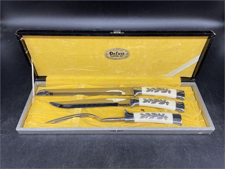 MCM DELUXE CARVING SET W/CASE