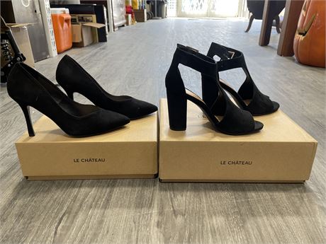(2 NEW) LE CHATEAU HEELS - RETAIL $90 - SIZE 36 -