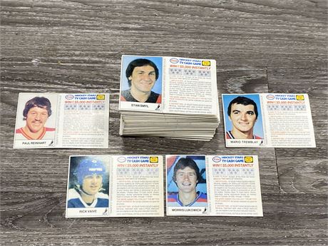 150+ VINTAGE 1983 ESSO UNSCRATCHED NHL HOCKEY CARDS