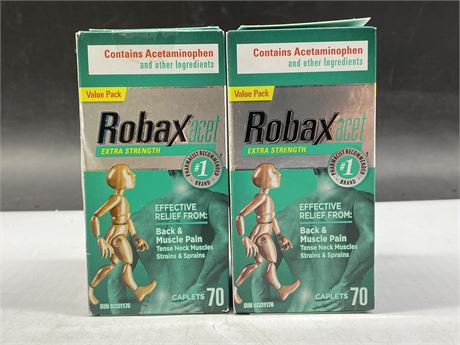 2 ROBAX EXTRA STRENGTH VALUE PACK (70 TABLETS EACH) (EXPIRES 2025/2)