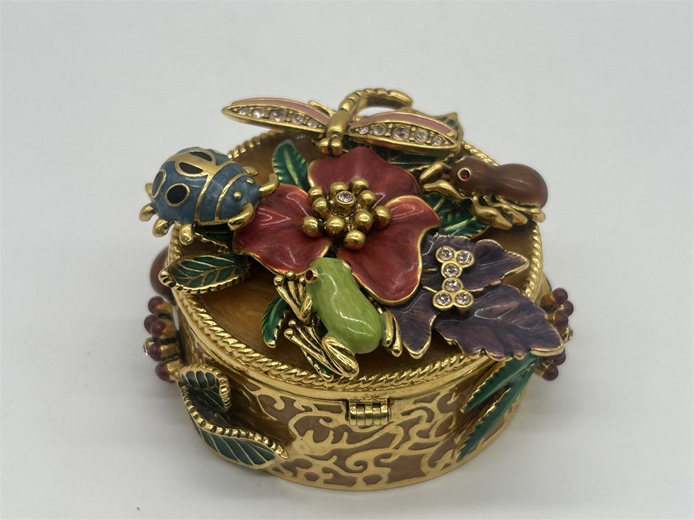 Urban Rivers Photography Urban Auctions - JOAN RIVERS SIGNED ENAMEL FLOWER + INSECT ENCRUSTED ...
