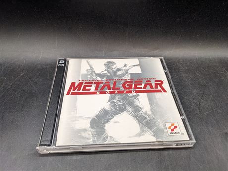 RARE - METAL GEAR SOLID SOUNDTRACK - EXCELLENT CONDITION