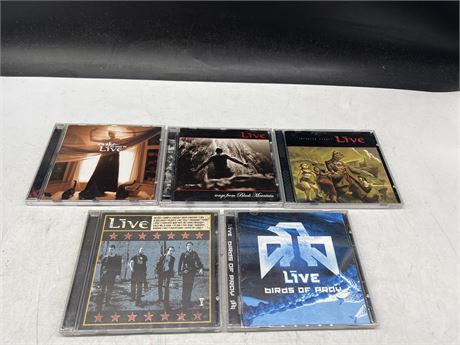 5 LIVE CDS - NEAR MINT