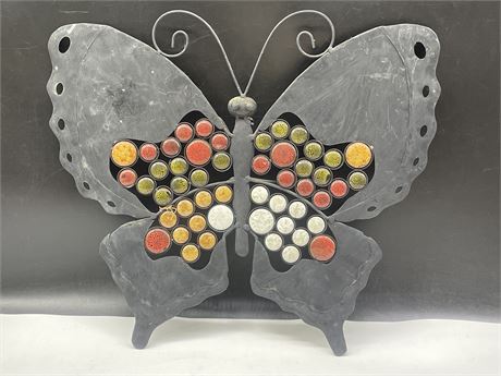 LARGE METAL BUTTERFLY WALL DECOR (18” x 16”)