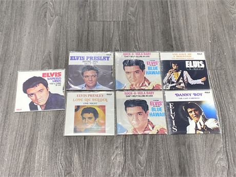 (7) 45RPM ELVIS RECORDS - WITH PICTURE SLEEVES - NEAR MINT (NM)