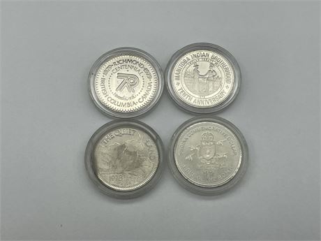 4 COLLECTABLE CANADIAN DOLLARS