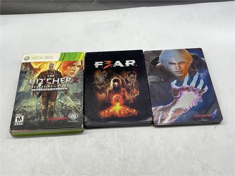 3 XBOX 360 SPECIAL EDITIONS / STEELBOOKS