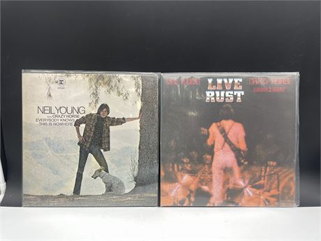 2 NEIL YOUNG RECORDS - VG+