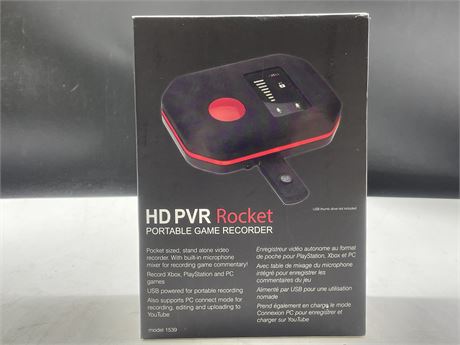 HAUPPAUGE MODEL 1539 HD PVR ROCKET CAPTURE USB GAME RECORDER