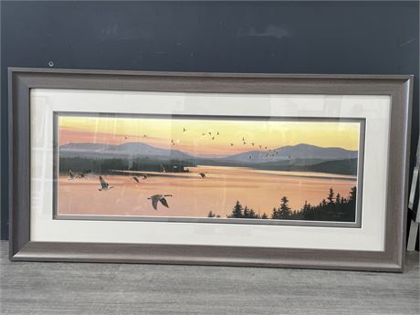 STEPHAN LYMAN SOUNDS OF SUNSET SIGNED NUMBERED PRINT (41”x20”)