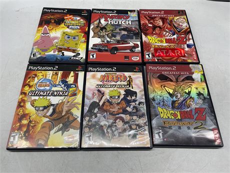 6 PS2 GAMES