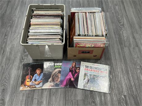 2 LARGE BOXES OF MISC RECORDS - CONDITION VARIES
