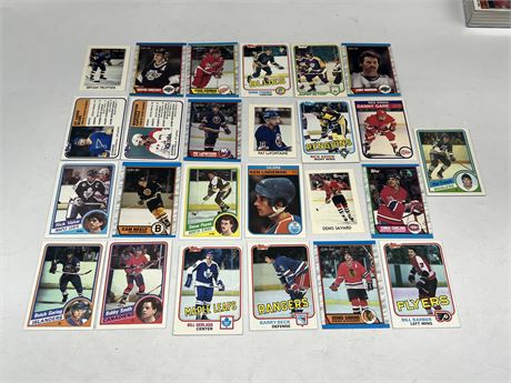 (25) 1980s NHL STAR CARDS