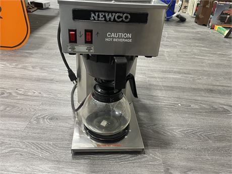 NEWCO COFFEE MAKER MODEL MRTCB 9”x16”x18”
