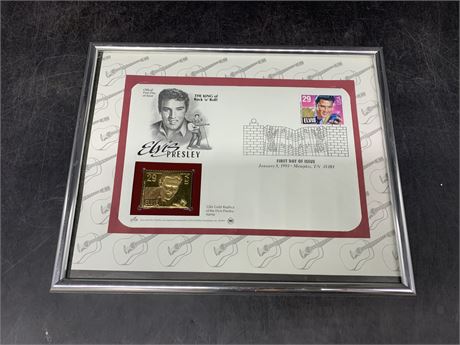 FRAMES ELVIS FIRST DAY COVER WITH STAMP