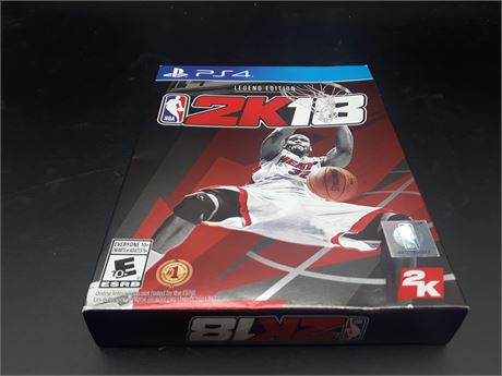 NBA 2K18 LEGEND EDITION - VERY GOOD CONDITION - PS4 (MAY NOT HAVE DLC)