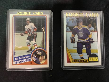 ROBITAILLE & LAFONTAINE ROOKIE CARDS