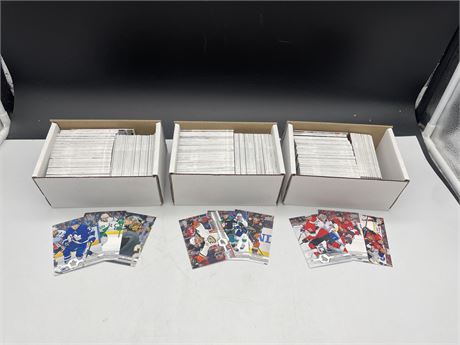 3 BOXES UD 19’/20’ HOCKEY CARDS