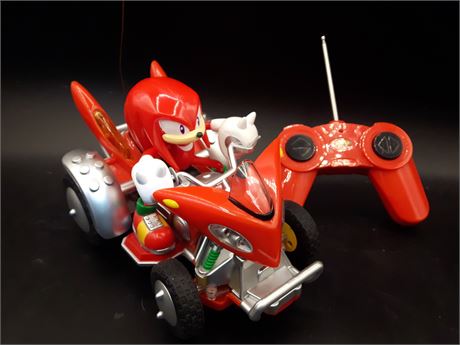 SONIC THE HEDGEHOG - KNUCKLES REMOTE CONTROL CAR - UNTESTED