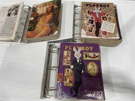 24 PLAYBOY MAGAZINES (some have water damage/tears)