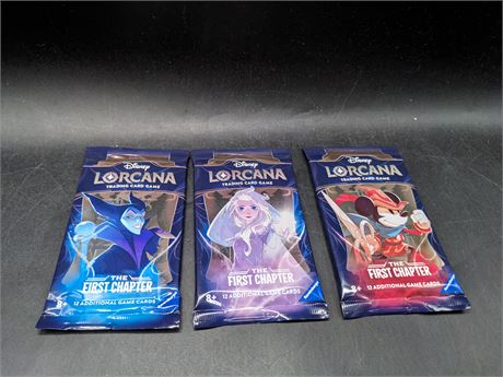 SEALED - DISNEY LORCANA 1ST CHAPTER BOOSTER PACKS