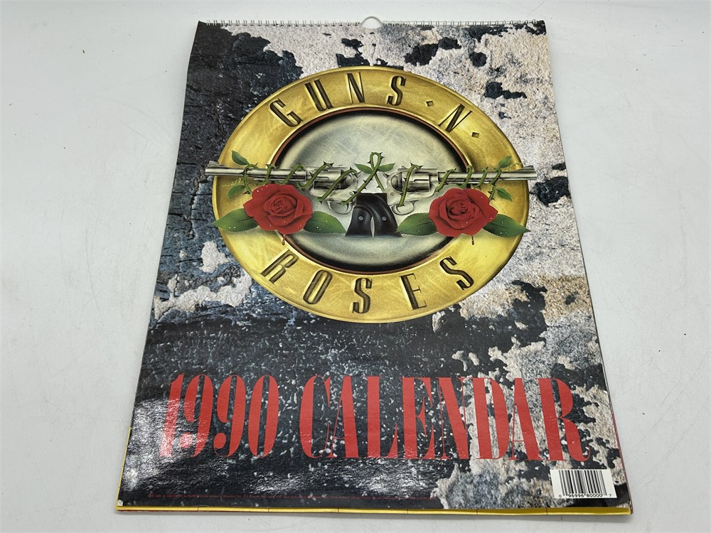 Urban Auctions - VINTAGE GUNS N ROSES 1990 CALENDAR