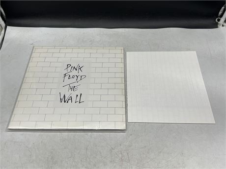PINK FLOYD - THE WALL W/POSTER - VG+