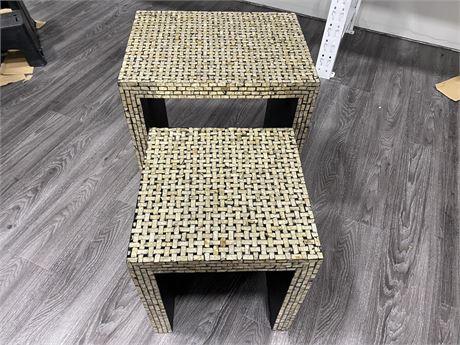 2 DECORATIVE SIDE TABLES