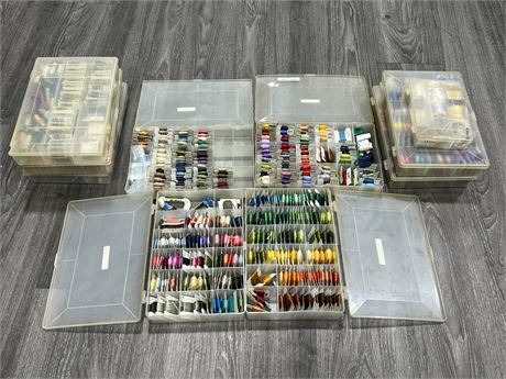 LOT OF MISC SEWING THREAD / SUPPLIES