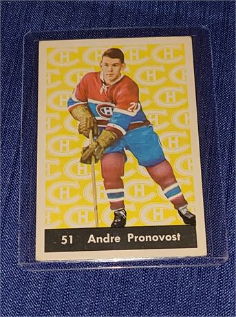 ANDRE PRONOVOST 1961-62 CARD