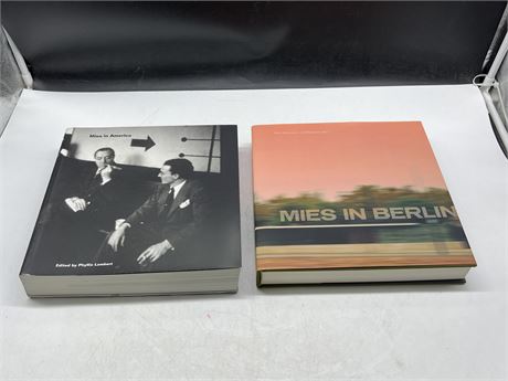 MIES IN BERLIN & MIES IN AMERICA ARCHITECTURE BOOKS - HIGH VALUE