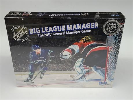 SEALED NHL BIG LEAGUE MANAGER GAME