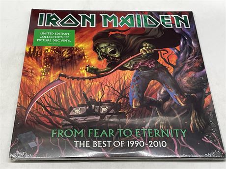 SEALED IRON MAIDEN - FROM FEAR TO ETERNITY - LIMITED EDITION PICTURE DISC 3LP
