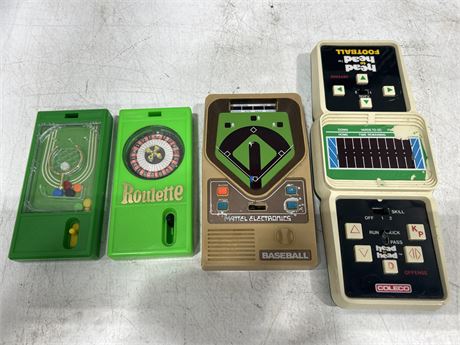 VINTAGE HAND HELD GAMES LOT - ELECTRONICS UNTESTED