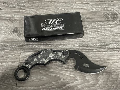 NEW MASTER COLLECTION BALLISTIC FOLDING KNIFE (8” long)