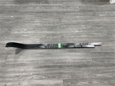4 BRAND NEW RIGHT HANDED YOUTH / JR. HOCKEY STICKS - SPECS IN PHOTOS