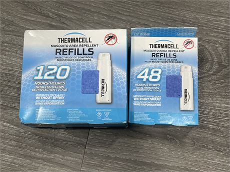 120 HOUR & 48 HOUR OF THERMACELL MOSQUITO REPELLENT REFILLS