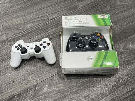 NEW IN BOX XBOX 360 CONTROLLER & PS3 CONTROLLER