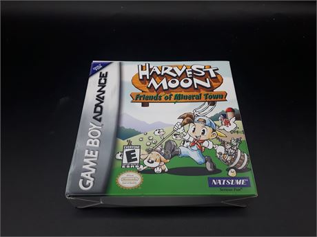 HARVEST MOON FRIENDS OF MINERAL TOWN - CIB - EXCELLENT CONDITION - GBA