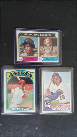 3 MISC BASEBALL CARDS Mint condition