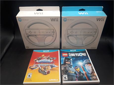 COLLECTION OF WII / WII-U ACCESSORIES AND GAMES