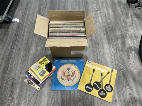LOT OF APPROX 70 MISC RECORDS & 45S - CONDITION VARIES
