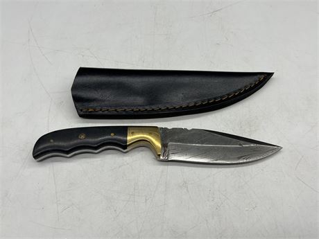 BESKAR STEEL KNIFE W/SHEATH (9” long)