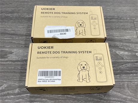 2 NEW REMOTE DOG TRAINING SYSTEMS
