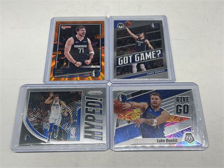 4 LUKA DONCIC CARDS