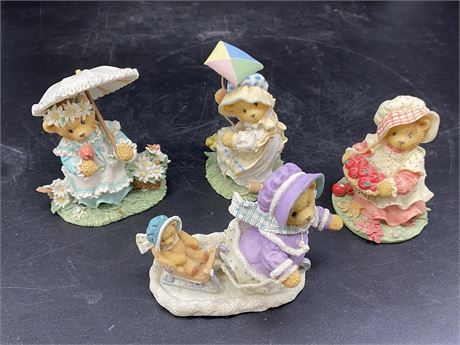 4 COLLECTABLE CHERISHED TEDDIES